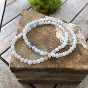 💜 Set of Genuine Morganite Bracelets 💜